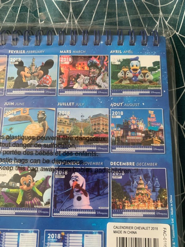 Calendrier 2018 Disney - photo numéro 4