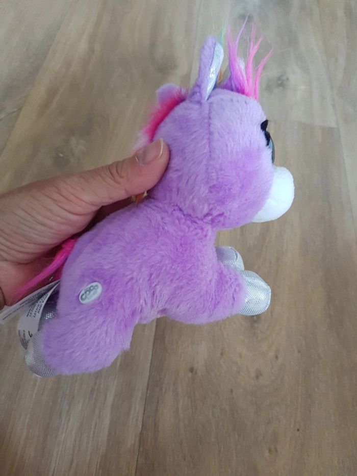 Peluche licorne violet - photo numéro 4