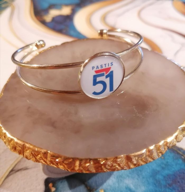 Bracelet manchette pastis 51 - photo numéro 2