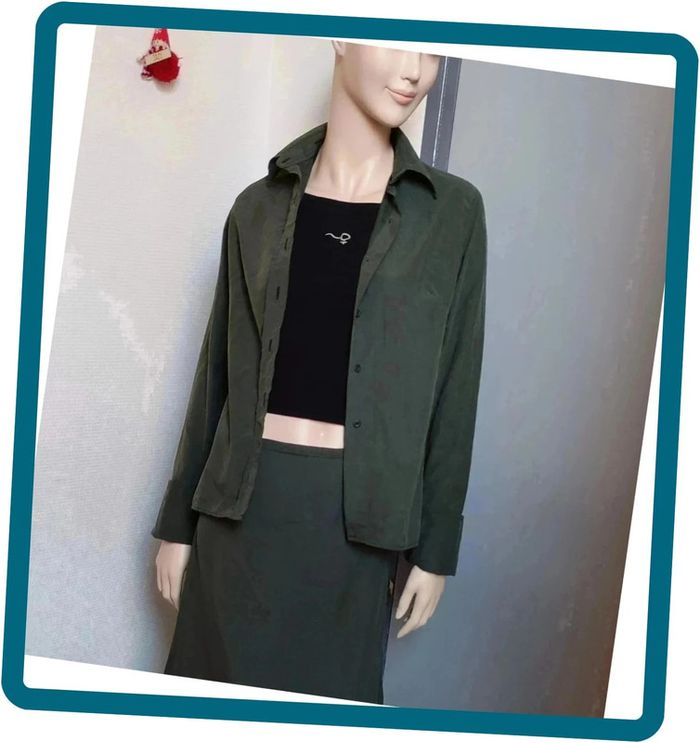 Chemise vert kaki Taille 1 36 S Coxwen