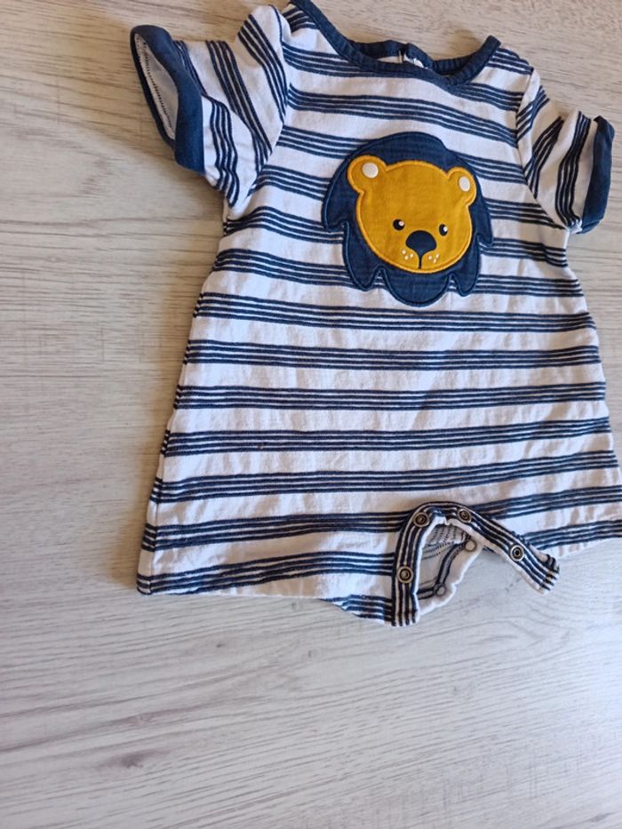 Combi short 1 mois 53 cm combishort obaibi neuve - photo numéro 3