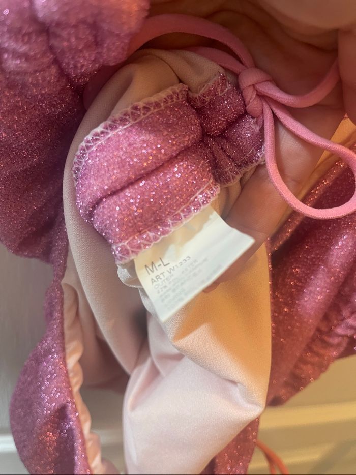 Maillot de bain rose 1 pièces à paillette - photo numéro 4