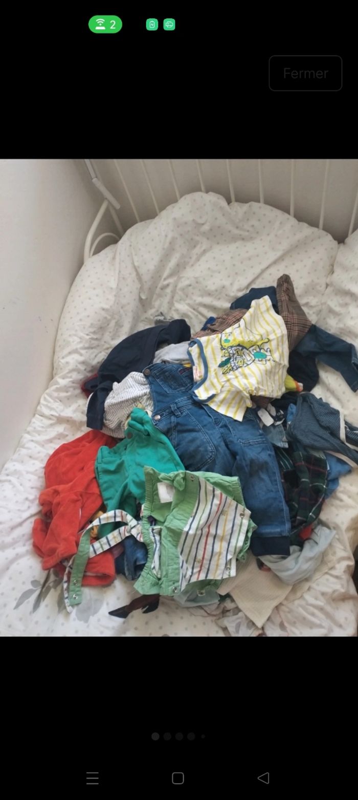 Lot vêtements garçon 9/18 mois