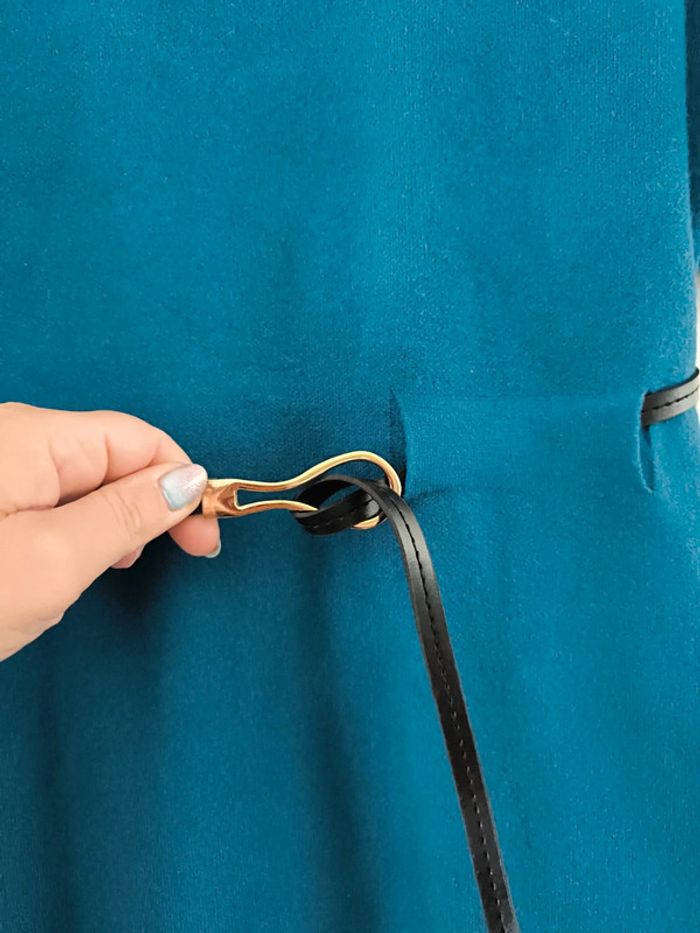 Robe pull taille L/XL (40-42) neuve bleu pétrole - photo numéro 2