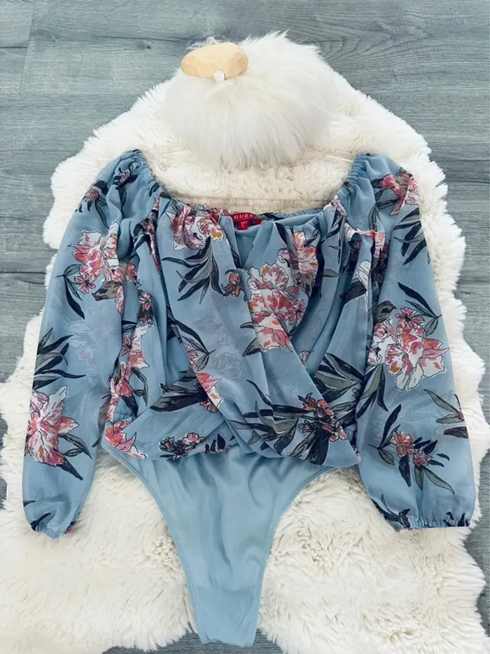 Blouse body fleurie