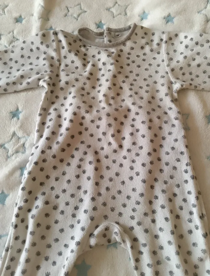 Pyjama motif pattes - photo numéro 2