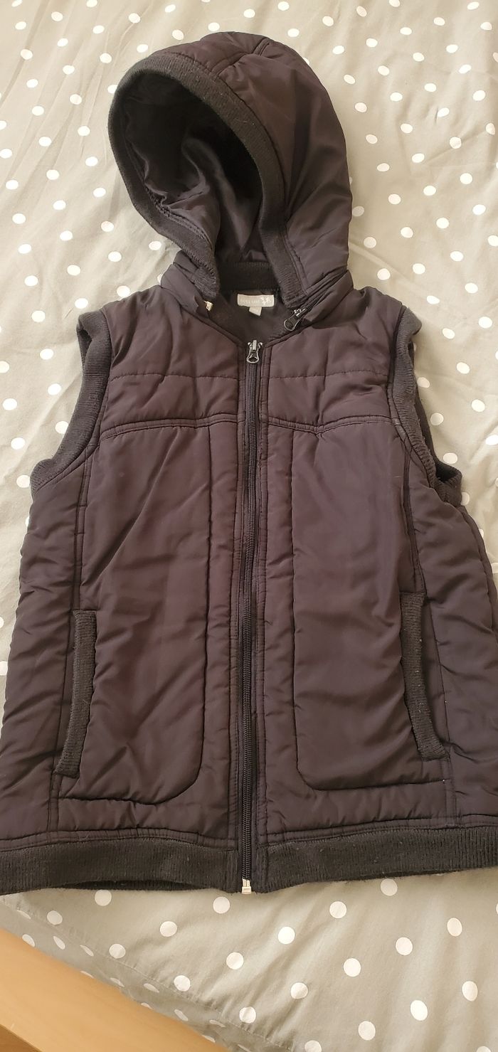 Doudoune sans manche noir garçon 10 ans - photo numéro 3