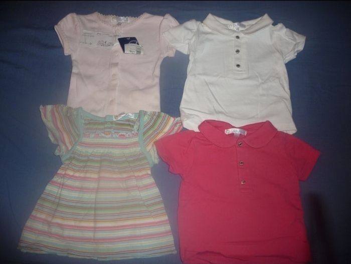 Lot de 4 tee shirt kitchoun taille 3 mois