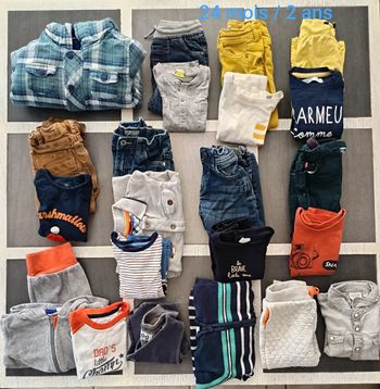 Lot automne/hiver garçon 24 mois/2 ans