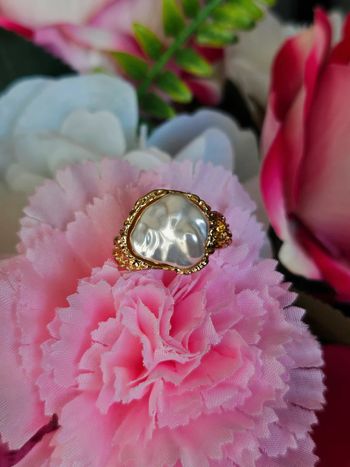 Bague avec sa pierre biwa