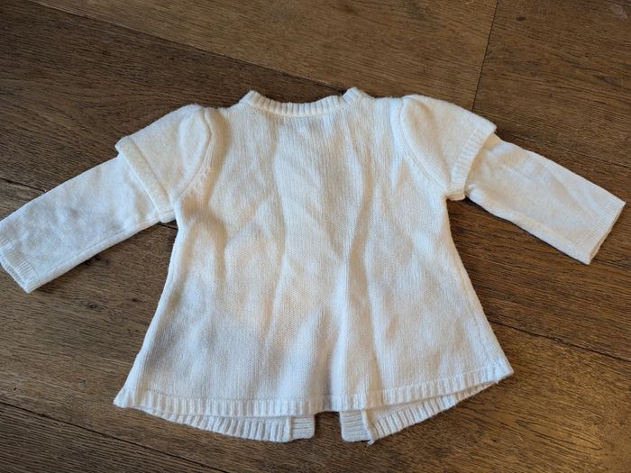 Gilet blanc petit kimbaloo 12 mois - photo numéro 3