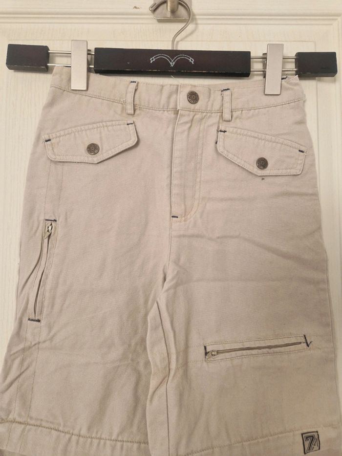 Neuf bermuda et pantacourt 2 en 1 beige fille Teen's moving 10 ans 100% coton - photo numéro 2