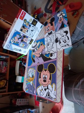 Puzzle et poster colori mickey disney les 100