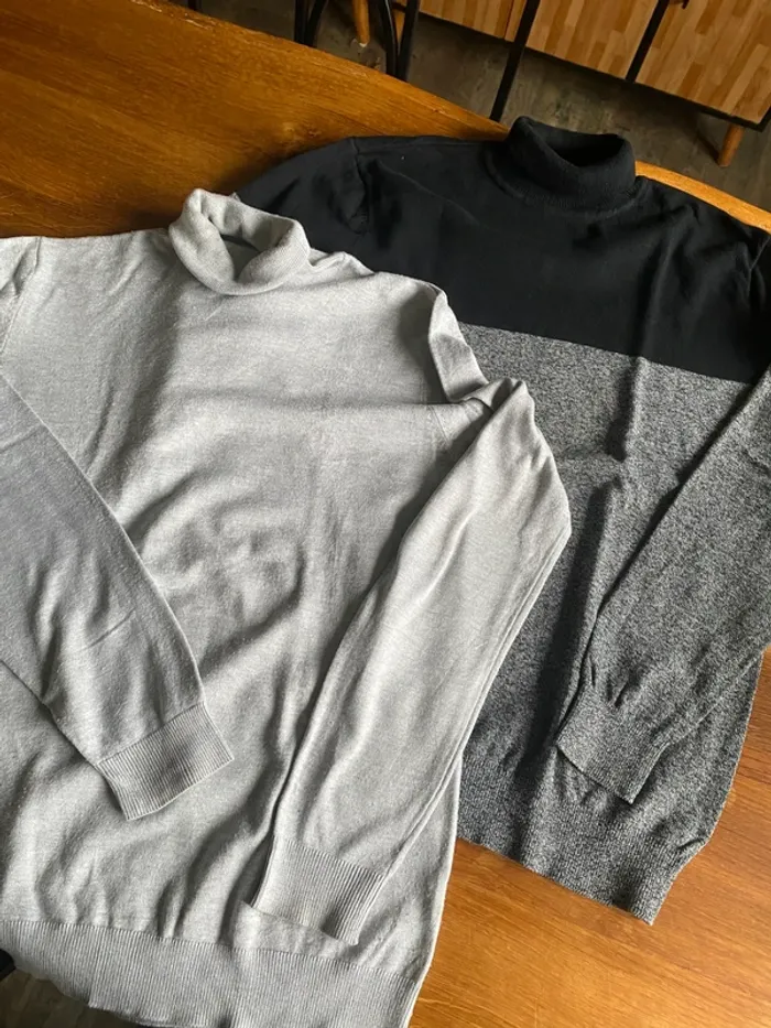 Lot 7 pulls fins Homme taille M - photo numéro 3