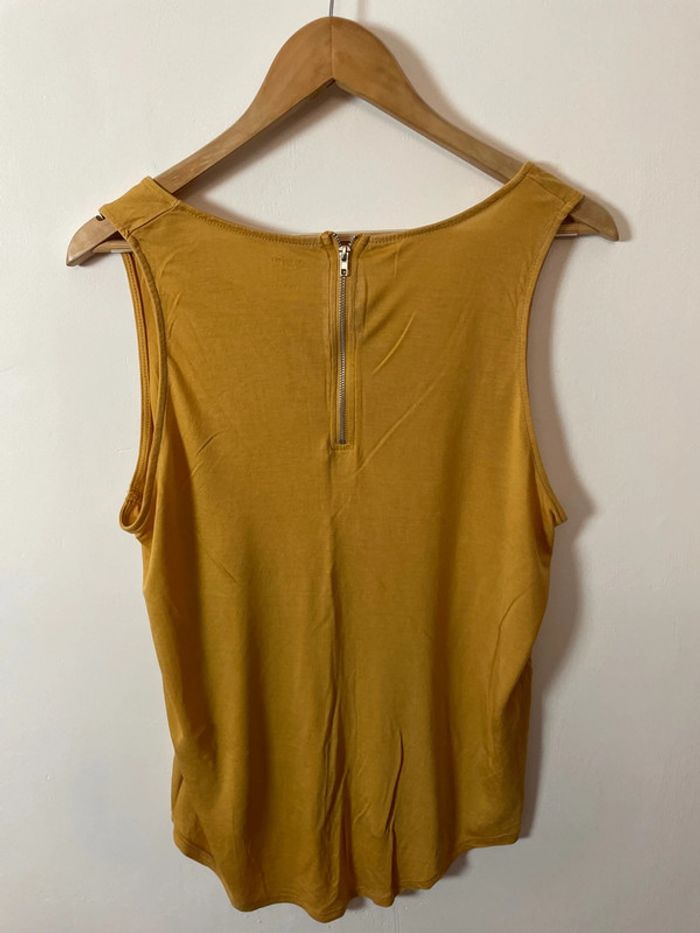 Débardeur femme grande taille XL – Coloris moutarde – Matière lyocell - photo numéro 2