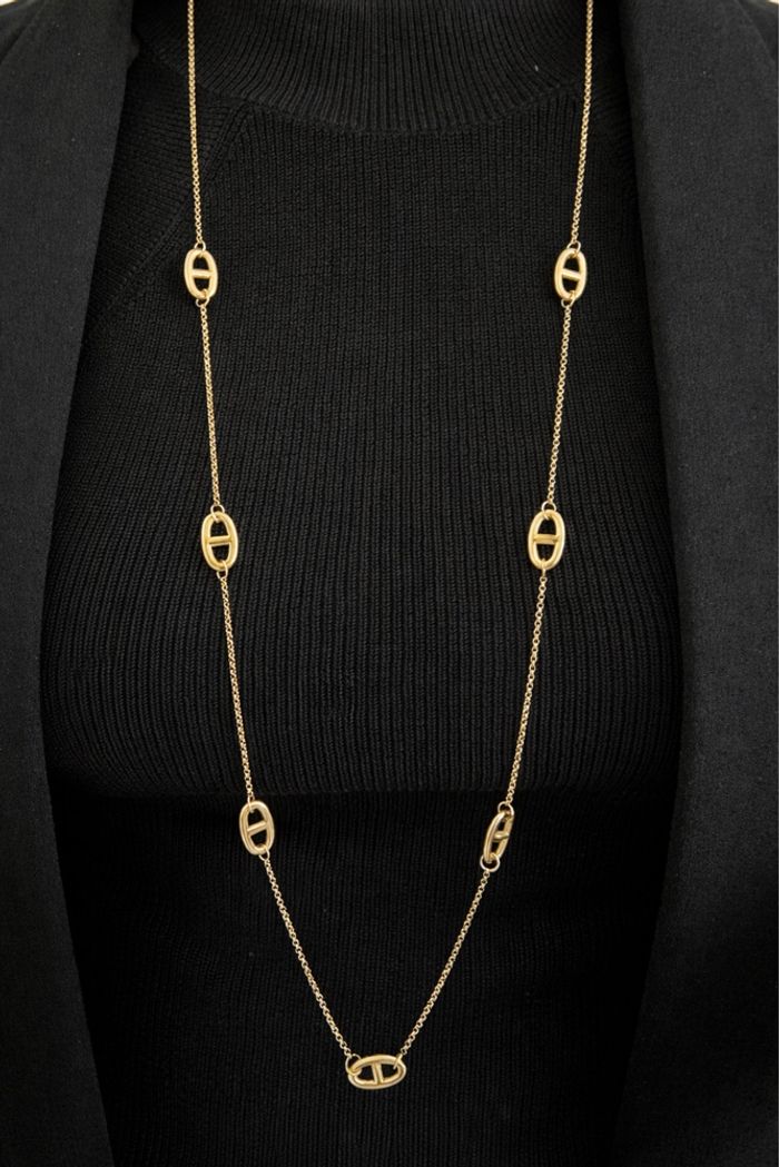 Sautoir de 90cm en acier inoxydable neuf