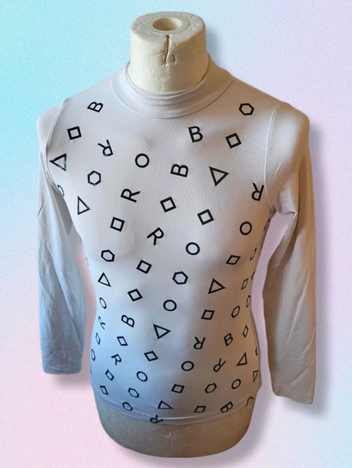 Magnifique t-shirt manches longues Rocco Barocco taille M Ref 13IT027
