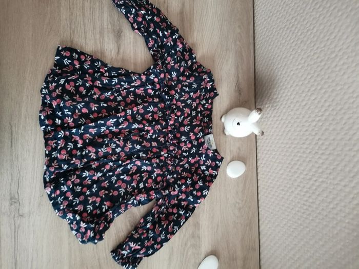 Petite blouse fleurie 9 mois Tape à l'œil Tao - photo numéro 3