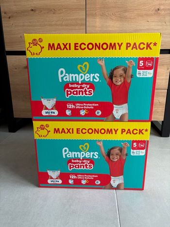 172 Couches Pampers Pants Baby Dry Taille 5 