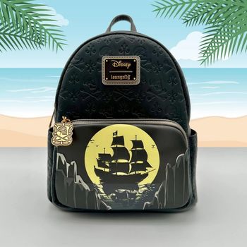 The Black Pearl Pirates Of The Caribbean Disney Loungefly Mini Backpack
