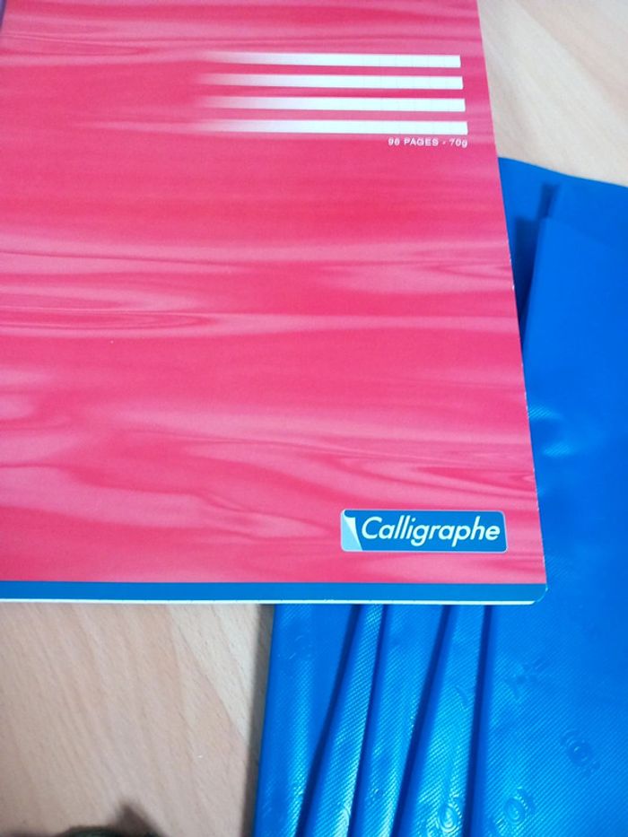 3 cahiers 96 pages et protège cahier - photo numéro 3