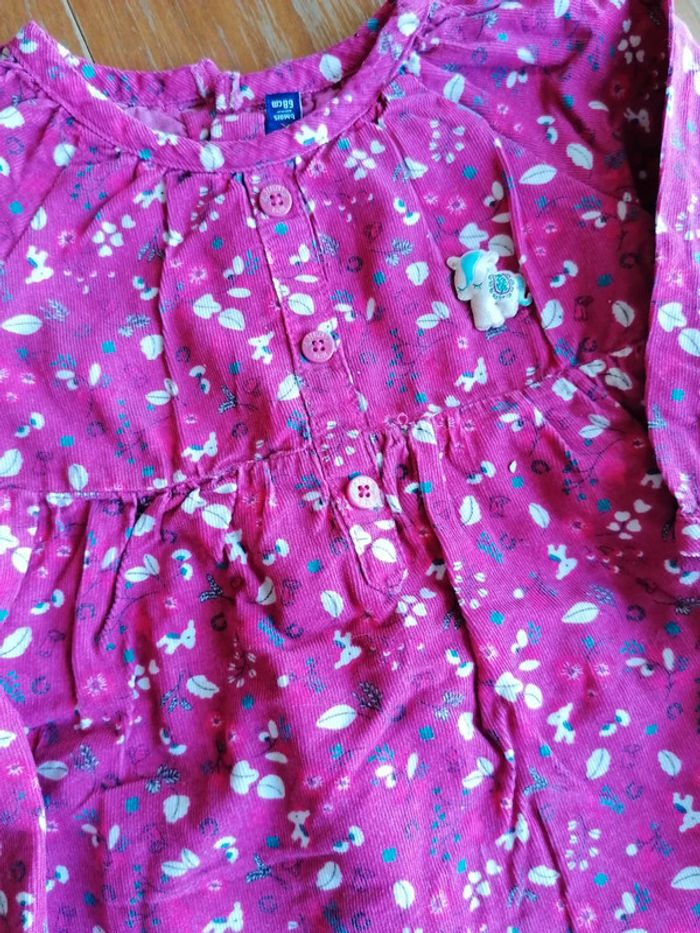 Ensemble robe velours côtelé Sergent Major 6mois - photo numéro 2