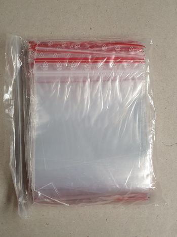 100 sachets zip 100 x 100