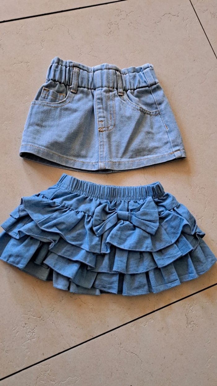 Lot jupes en jeans