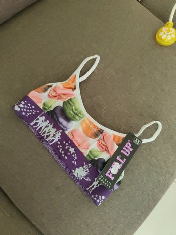 Brassière macarons xs neuve