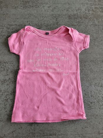 Tee-shirt humoristique  - 18 mois -