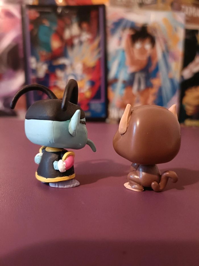 Lot de 2 figurines Funko Pop Dragon Ball Z maître kaio et Bubbles Super rare - photo numéro 3