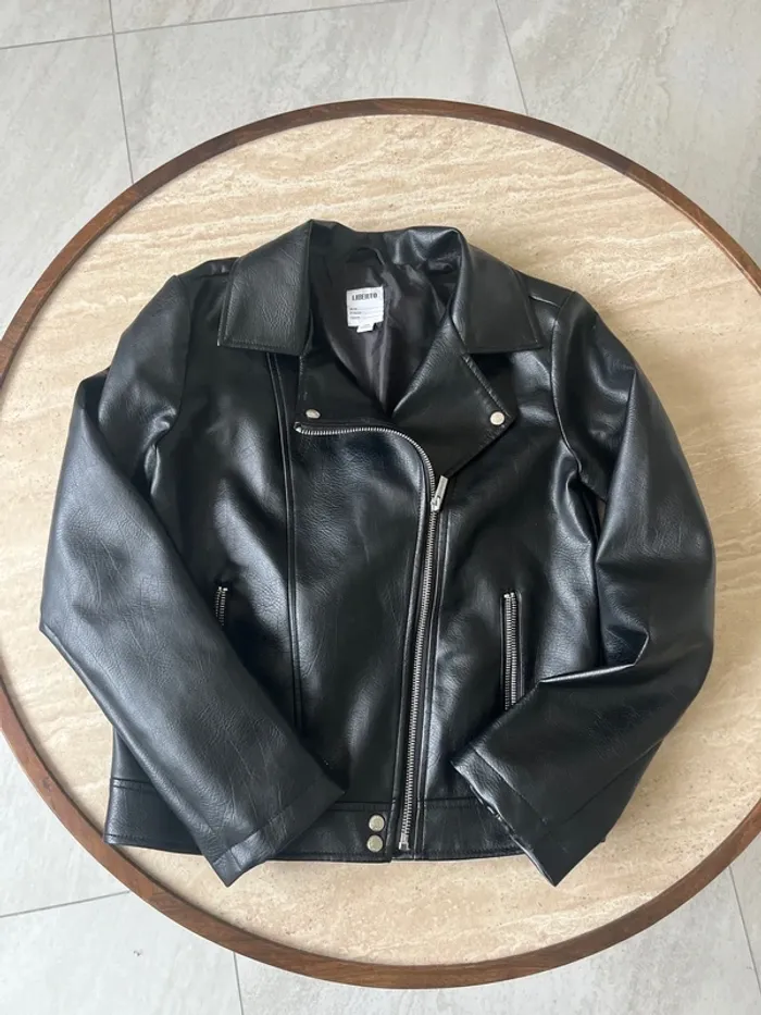 Veste en cuir fille