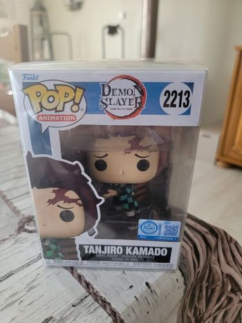 Pop Tanjiro avec Corbeau Demon Slayer + Protector 