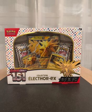 Coffret Pokémon Électhor ex 151 Neuf Français