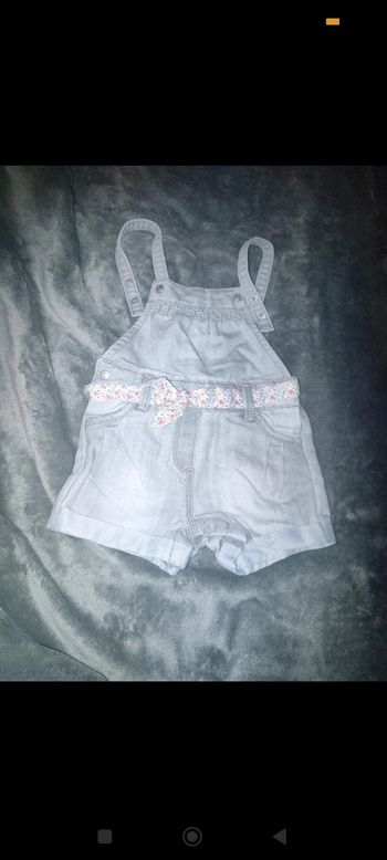 Salopette short fille