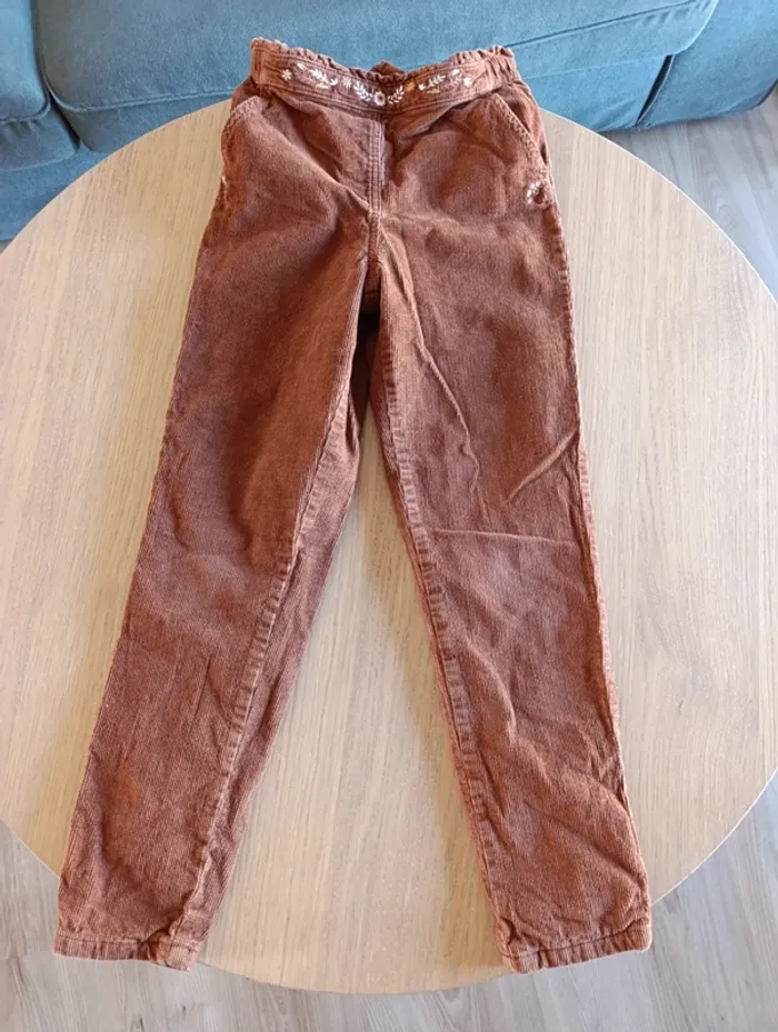 Pantalon Sergent Major 11 ans cannelle en velours - photo numéro 4