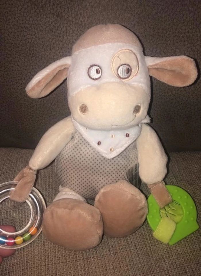 Peluche vache mots d’enfants - photo numéro 2