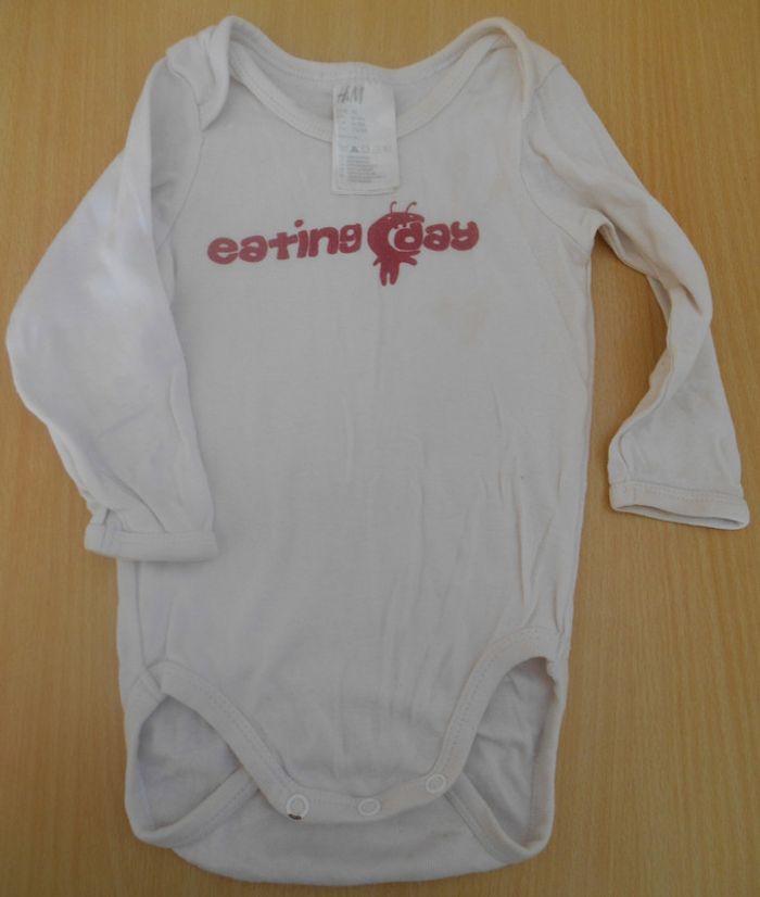 Body blanc bébé garçon/fille 6-9 mois H&M