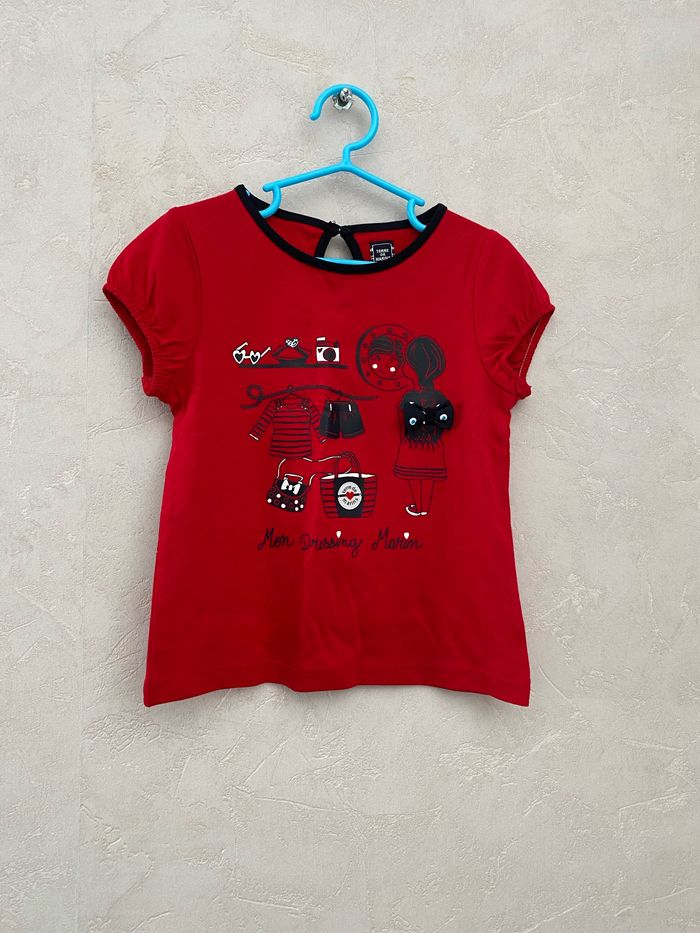 Tee shirt rouge terre de marins  neuf