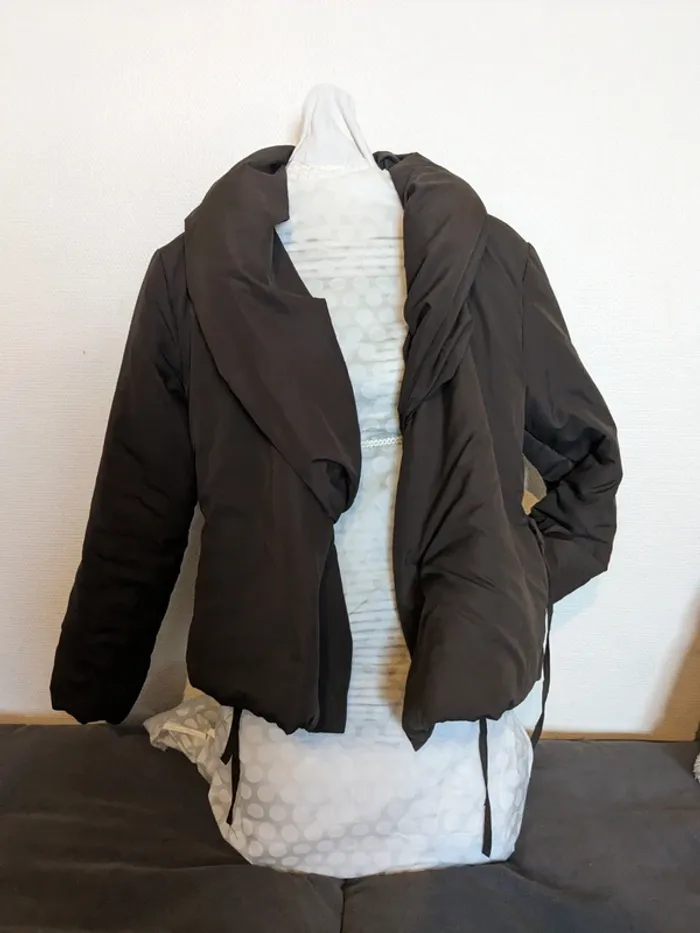 Manteau Doudoune Quattro Paris - sortie de collection - marron - photo numéro 6