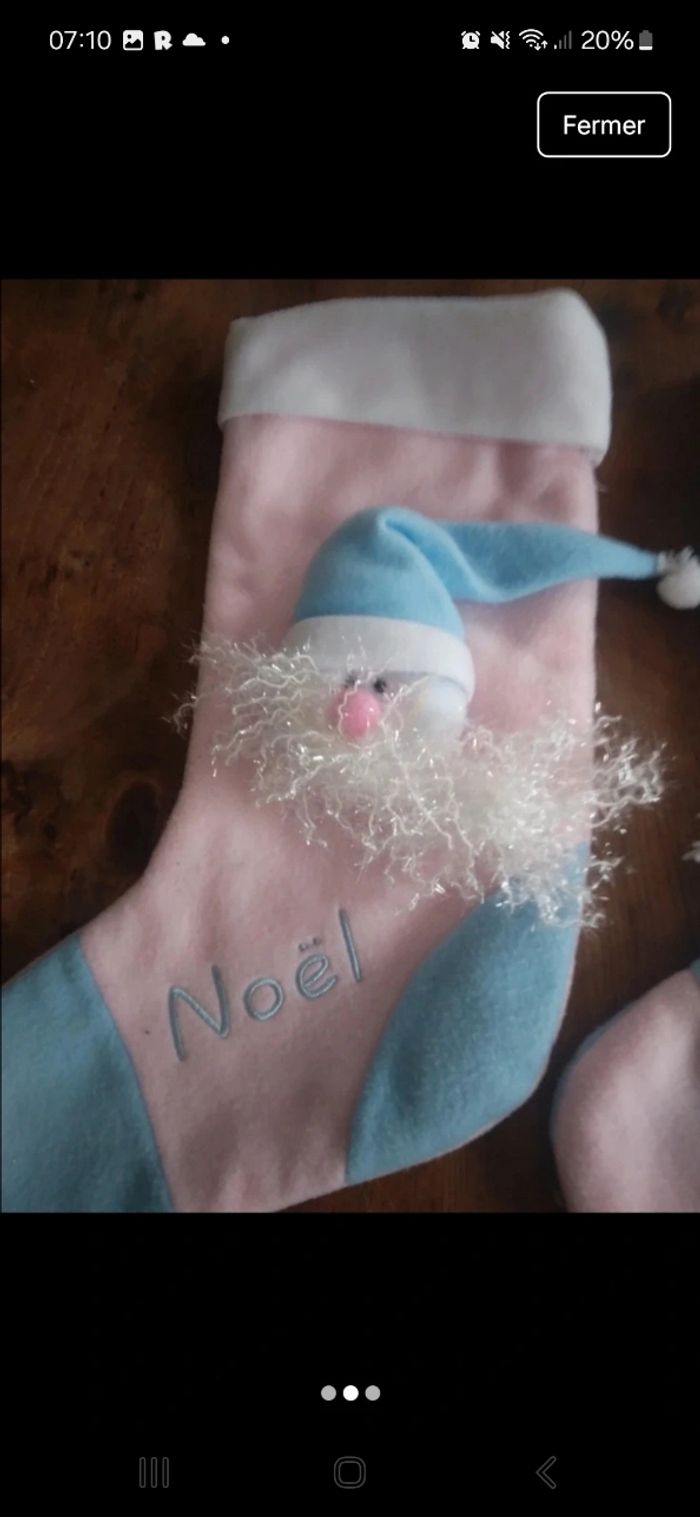 Lot de 2 bottes de noel - photo numéro 2