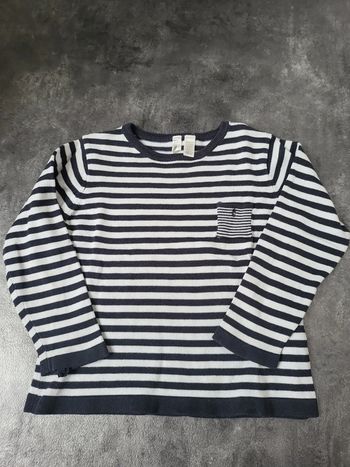 Pull fin marinière fille 5 ans okaidi très bon état