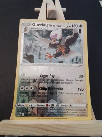 Carte Pokémon Gueriaigle de hisui reverse 132/189