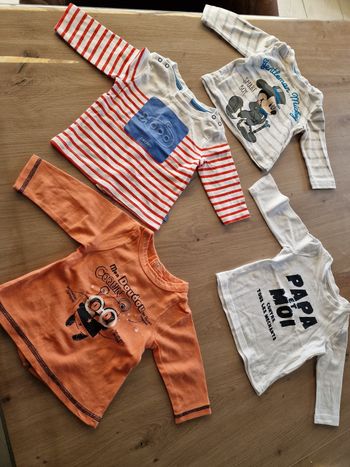 4  t-shirts 3 mois