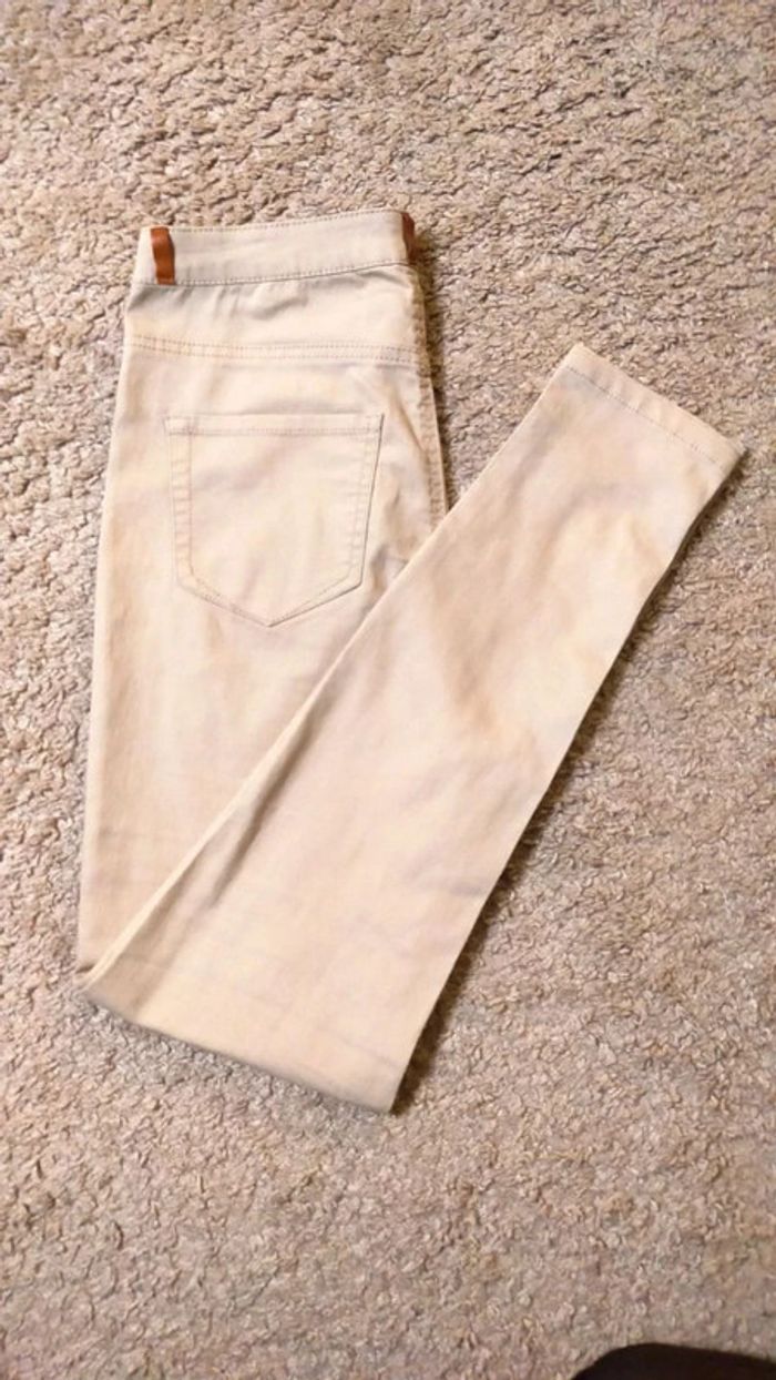Jean Beige LH, femme, Taille 40 - photo numéro 4