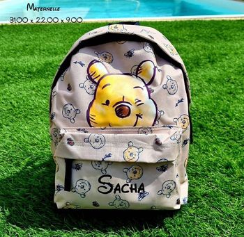 Sac maternelle personnalisé winnie l'ourson