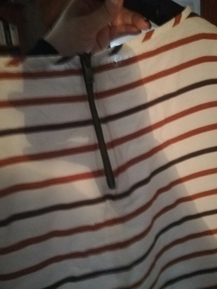 Tee-shirt blanc à rayures esprit - photo numéro 2