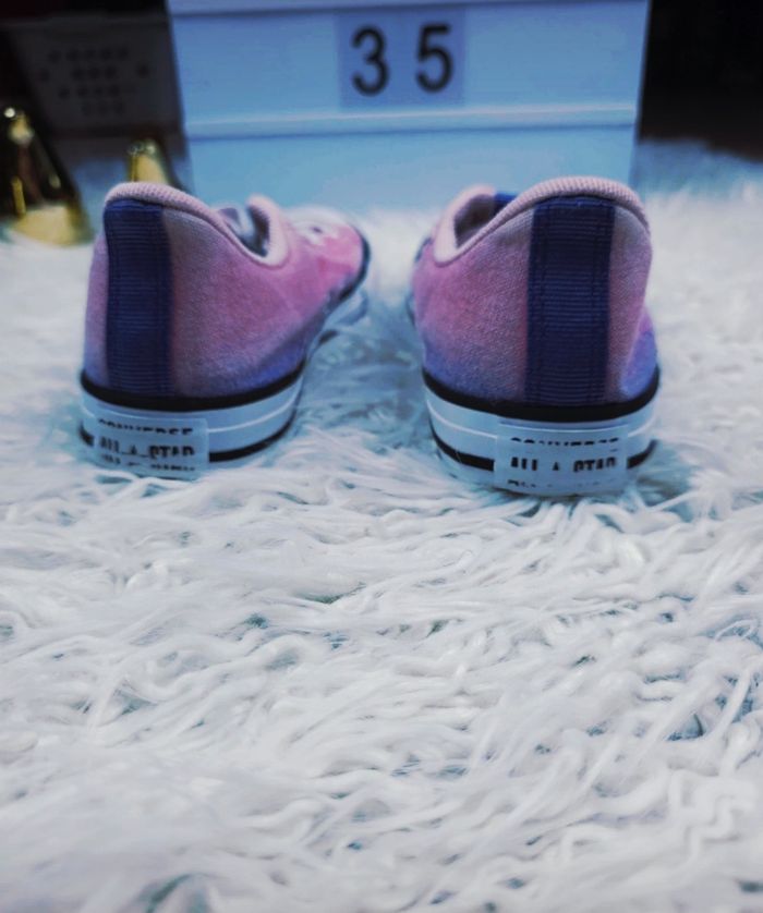 Baskets basses Converse All Star rose pastel Fille pointure 35 🦜 - photo numéro 5