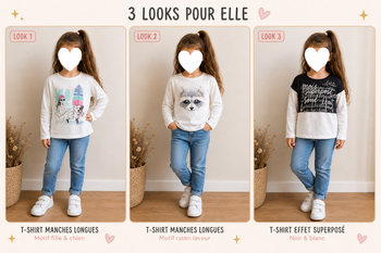 Lot 3 tee shirts manches longues 6 ans