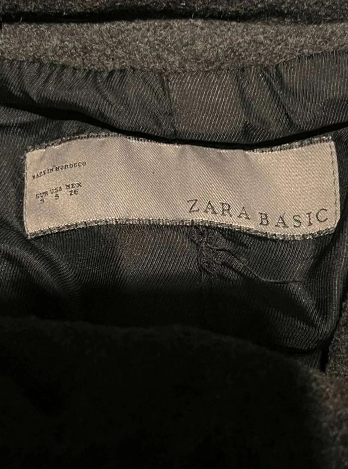 Manteau caban chaperon femme S 36 Zara gris - photo numéro 5